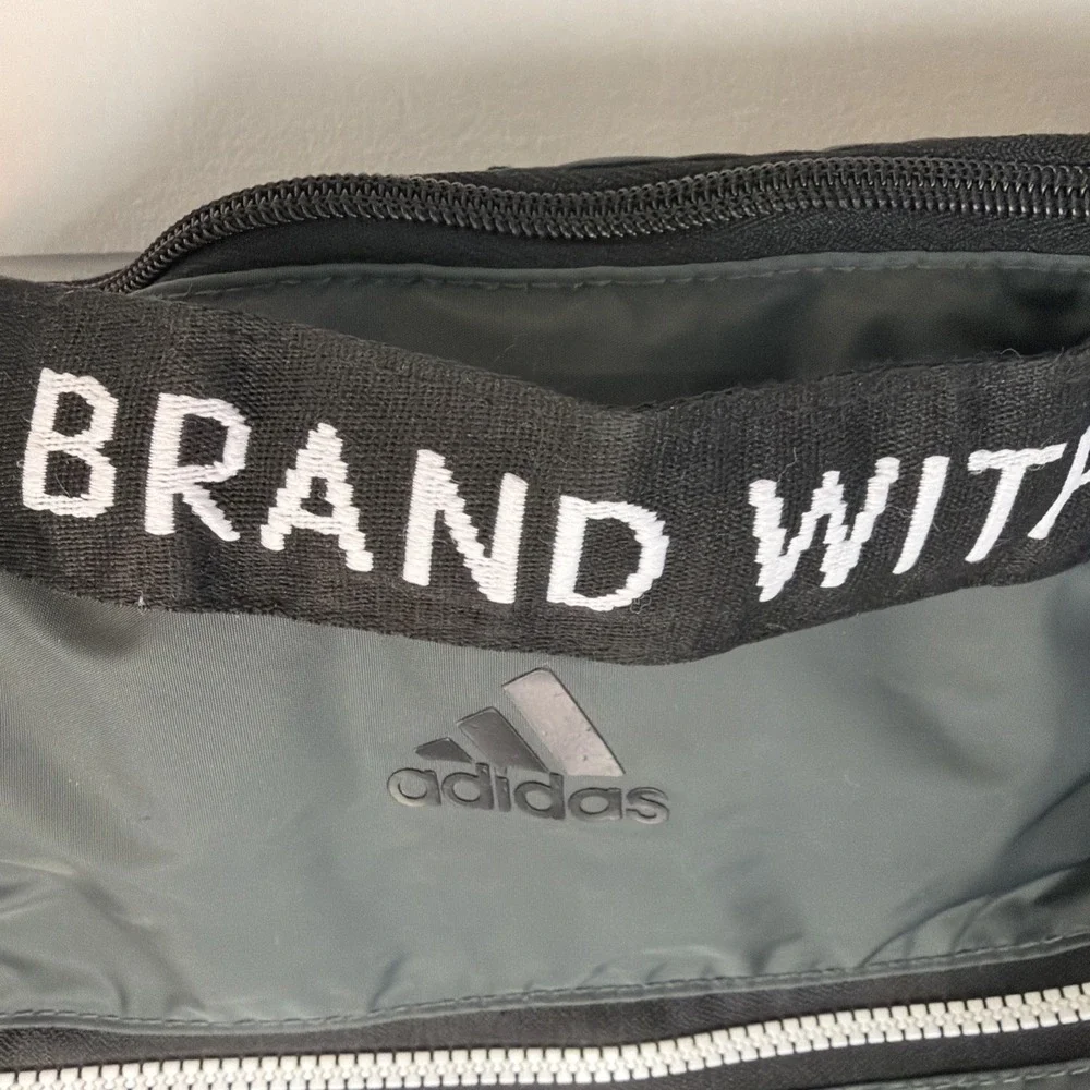 Rare Adidas The Brand With The Three Stripes Green Duffel Pink Inside GW999